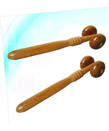 Minkissy 2-Piece Massage Roller Set | Wood Face Massage Tools for Skincare & Relaxation - Buy Online on GoSupps.com