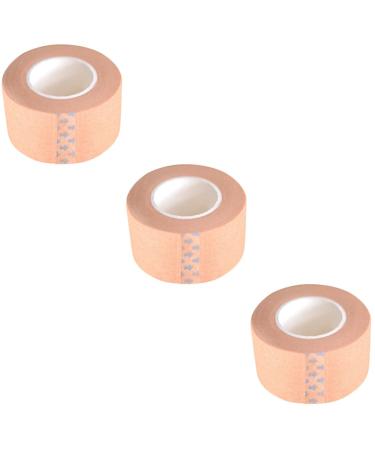 Angoily Eyelash Tap 3pcs Roll Lash Supplies Cosmetic Paper Tape Double Eyelid Sticker Adhesive Tape Breathable Extend mediumx3pcs As Shownx3pcs