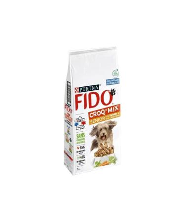 FIDO CROQ' MIX SENIOR | Poultry and Vegetables | Croquettes for Adult Dogs +7 Years | 7 kg Bag