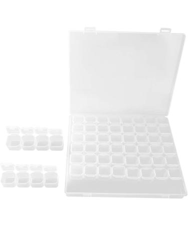 ANKROYU 56 Slots Empty Clear Plastic Organizer Box Nail Decoration Sequence Organize Box Nail Art Decoration Storage Container Tool for Nail Rhinestone Crystal Earrings - Buy Online on GoSupps.com