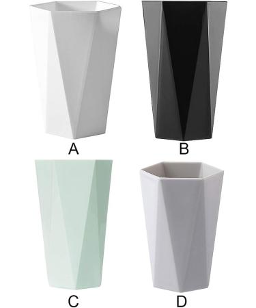 Allinbuy Anti-Slip Toothbrush Cup Holder for Couples - Black Plastic Bathroom Tooth Bowl - Buy Online on GoSupps.com