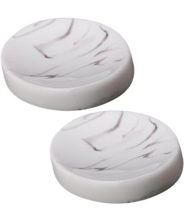 Ciieeo 4 Pcs Marble Soap Dish Soap Container Reusable Soap Dish Shower Soap Dish Oval Soap Dish Hand Soap Holder Toilet Soap Holder Bathroom Soap Dish Storage Rack Resin Multifunction Light Greyx2pcs 12.00X8.30X1.80CMx2pcs - Buy Online on GoSupps.com