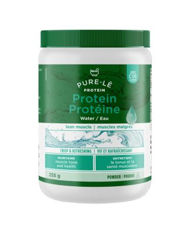 Pure-le Protein Water - Virtually Taste Free Non-Thickening All Natural Zero Carbohydrate - 100% Grass-Fed Hydrolysed Whey Protein Isolate Pastured Raised Lactose-free Hormone Free Soy Free GMO Free Gluten Free - Made in Canada Water (Unflavoured)