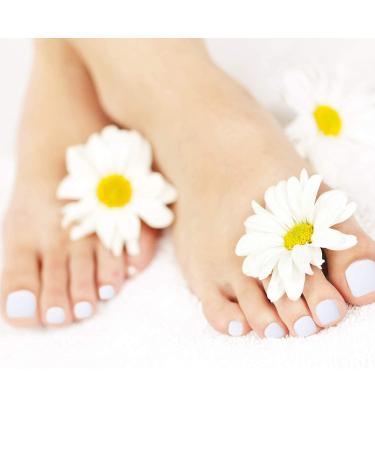 72 Pieces Matte Short Square Press On Fake Toe Nails for Women - White - Buy Online on GoSupps.com