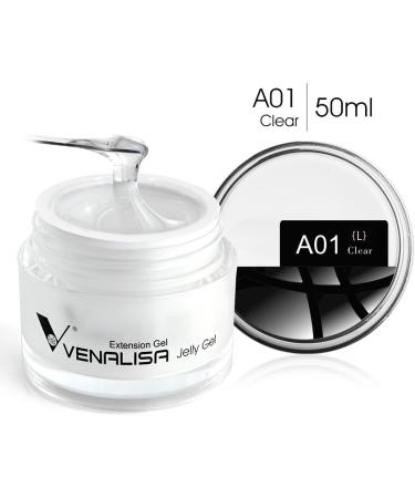 VENALISA Clear Builder Nail Gel Kit - 50ml Acrylic Poly Gel for Natural Nail Extensions - Buy Online on GoSupps.com