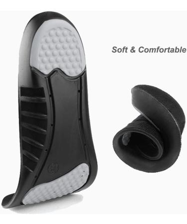 Memory Foam Insoles for Men, Women & Kids - Arch Support, Cushion & Shock Absorption - Relieve Foot Pain - Size L (Men's 8-12/ Women 10-15) - Buy Online on GoSupps.com
