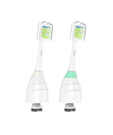 Zafuo Replacement Toothbrush Heads for Philips Sonicare Screw-on Toothbrushes Replacement Heads Compatible with Phillips Sonic Care E-Series Electric Toothbrushes (2 Pack)
