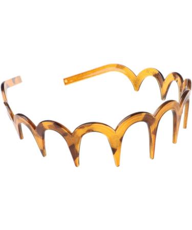 HDHUAD Women Girls Zigzag Headband - Non-Slip Plastic Resin Hairband for All-Day Comfort - Buy Online on GoSupps.com