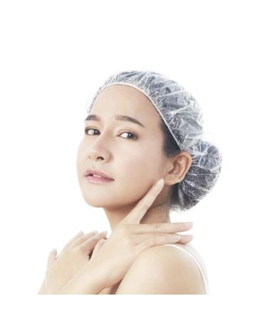 Buy G2plus 50-Pack Disposable Shower Hoods - 42cm Plastic Hair Protection Caps for Salon Spa & Travel - Buy Online on GoSupps.com