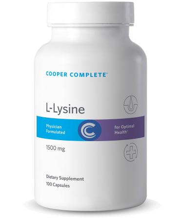 Cooper Complete L-Lysine - Pack of 1. 100 Vegetarian Capsules