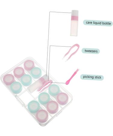Buy Homsfou 6-Sentence Contact Lens Container Set - Transparent Plastic Storage for Improved Care and Organization - Buy Online on GoSupps.com