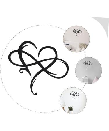 Zerodeko 1pc Iron Pendant Home Decor Decoration for Home Car Trim Heart Shaped Pendant Household Wall Hanging 45x39cm Black - Buy Online on GoSupps.com