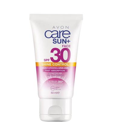 Avon Care Sun+ Shine Control Moisturizer Face Cream Very Water Resistant Sunscreen SPF30