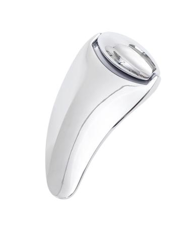 Face Roller For Skincare Metal Sha Facial Tools Women Skin Care Beauty Rolling Tool For Massaging Neck Chin Eyes Cheekbones Nose Silver Scraping Board + Silver Roller