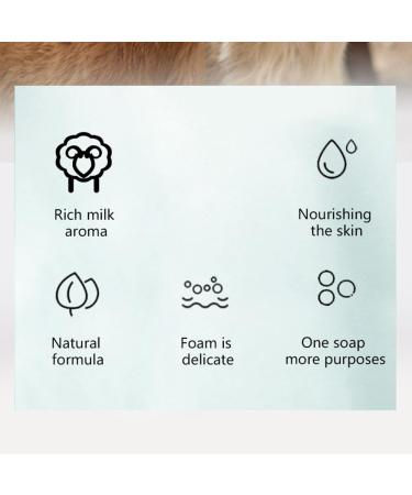 Premium Niacinamide Goat Milk Soap - Exfoliating & Skin Cleansing Thick Foam - Ideal for Facial & Hand Washing - Travel Essentials & Gifts - Buy Online on GoSupps.com