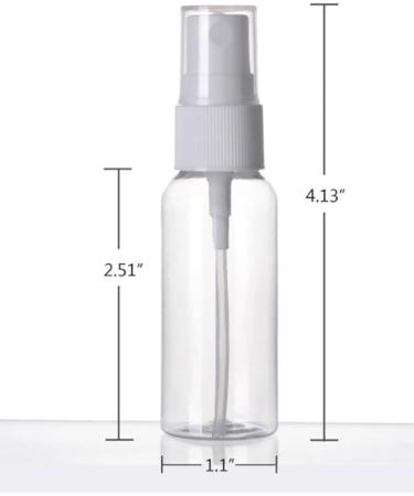 DayCount Pack of 10 Portable 30ml Spray Bottles - Leak Proof Fine Mist Atomizers for Travel & Cosmetics - Buy Online on GoSupps.com