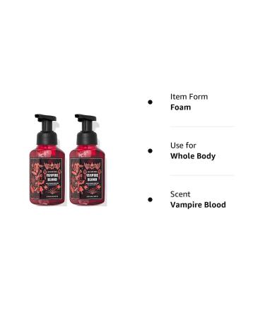 Bath & Body Works Vampire Blood Gentle Foaming Hand Soap 2-Pack - 8.75 Ounce (Vampire Blood) - Buy Online on GoSupps.com