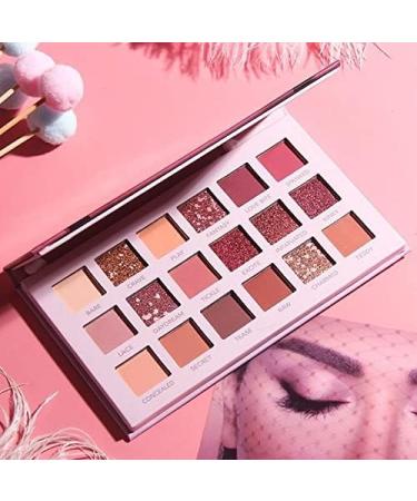 JOYTILLGU Beauty Palette 18 Colors Eyeshadow Palette Waterproof High Gloss Shimmer Pigmented Eyeshadow Palettes Makeup Cosmetics Women Makeup Eyeshadow Palette - Buy Online on GoSupps.com