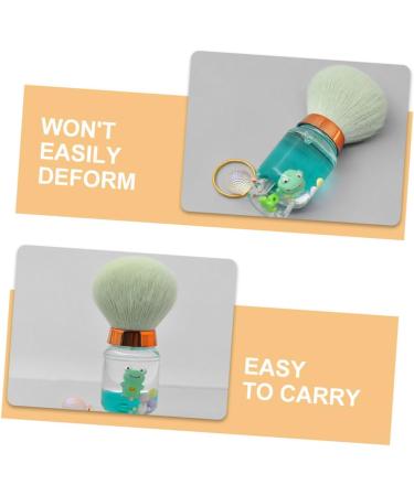 minkissy Nail Dust Brush Powder Brush for Loose Powder Small Makeup Brush Small Brush for Makeup Powder Makeup Brush Highlighter Brush Blush Brush Cosmetic Fiber Wool Miss Makeup Powder 9.00X3.50X3.50CM Green - Buy Online on GoSupps.com