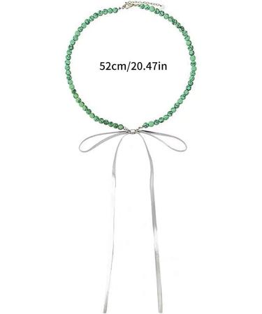 Oralgos Elegant Vintage Turquoise Necklace | Fashionable Collarbone Chain & Loop Trailer | Perfect Party Jewelry - Buy Online on GoSupps.com