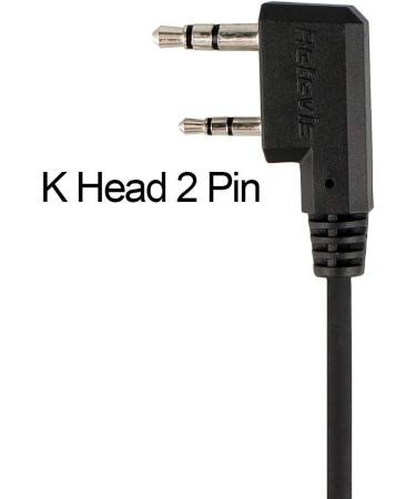 Retevis Case of 10 Two Way Radio Earpiece with Mic - Compatible with Baofeng, Arcshell, and more - Single Wire Earhook Headset for Clear Communication - Buy Online on GoSupps.com