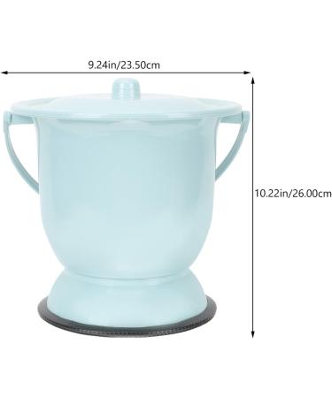 Chamber Pot Commode Bucket with Lid Bedside Commode Replacement Pail Bedpan Urine Pots Portable Toilet Potty Urinal Bucket for Seniors Kids - Buy Online on GoSupps.com