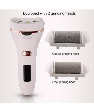 Electric Foot File - Portable Waterproof USB Foot Care with 3 Grinding Heads for Hard Cracked and Dry Skin - Ideal for Pumice Treatment - Buy Online on GoSupps.com