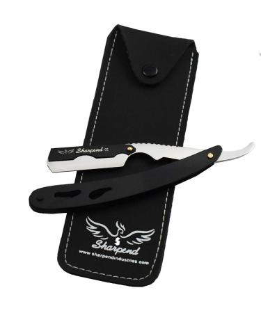 Professional Classic Straight Edge Barber Razor - Salon Quality Cut Throat Shavette Professional Barber Razor for Men with 20 Single Edge Blades- Mens Straight Razor Kit navajas de barber by Sharpend