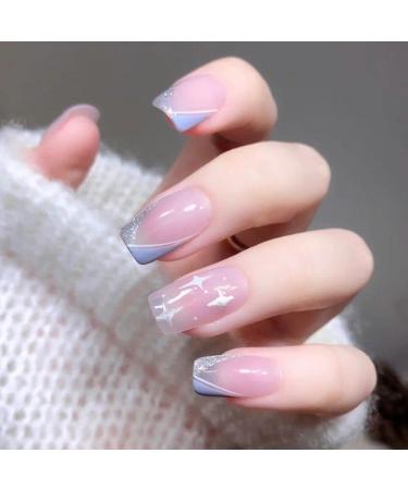 Adhesive Decals Black Blue Green DIY Manicure Wave French French Tips Nail Stickers Silver White 3D(STZ-CS063) - Buy Online on GoSupps.com