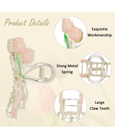 WHAVEL 6 Pcs Butterfly Flower Claw Clip Cute & Strong Metal Hair Clips for Women - Buy Online on GoSupps.com