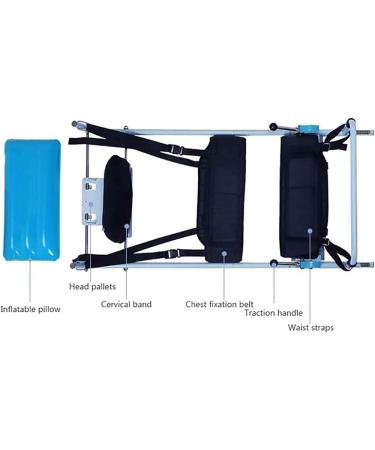 Portable Cervical Spine Lumbar Traction Bed Physical Therapy Body Stretching Corrector Device Relieving Neck & Lumbar Spondylosis Traction Stroke 0-210mm - Buy Online on GoSupps.com