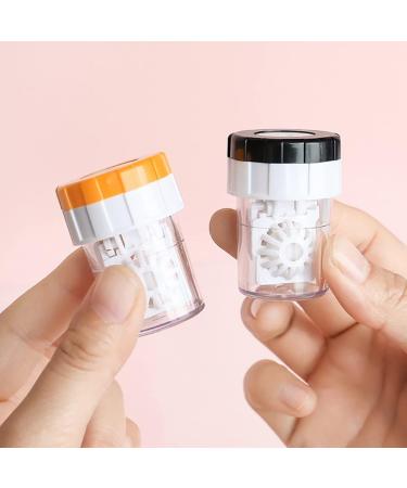Heallily Portable Contact Lens Cleaner | Travel-Friendly Cleaning Kit for Soft & Hard Lenses | 5-Piece Soaking Container Set - Buy Online on GoSupps.com
