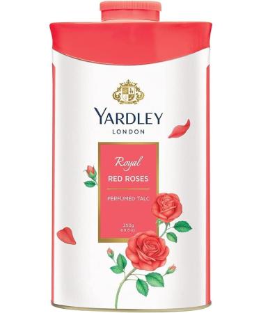 Yardley London Fresh Floral Fragrance Locked in a Fine & Silky Perfumed Talcum Powder (Yardley London Royal Red Rose Pack of 3 250Gram) - Buy Online on GoSupps.com