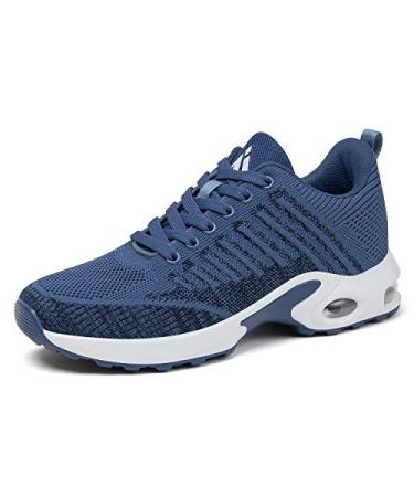 Mishansha Women's Running Walking Shoes Breathable Air Cushion Sneakers 9 Persian Blue