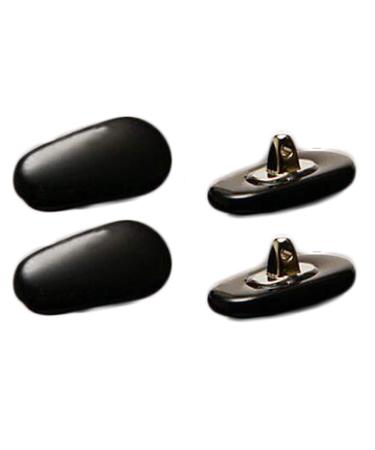 1 Pair Ceramic Eyeglass Nose Pad Glasses Screw-in Nose Pads Glasses Repair Kit Black