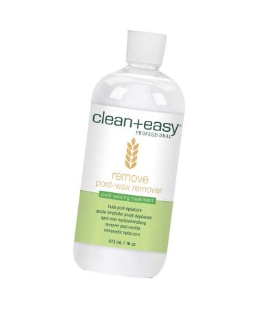 Clean + Easy Remove - After Wax Remover for the Skin with Wheat Germ Oil, Post Waxing Cleanser, 16 oz 16 Fl Oz (Pack of 1)