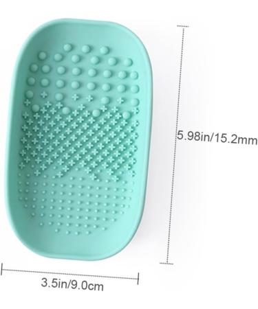 DOITOOL 1pc Brush Cleaning Pad Brush Cleaning Plate Brush Scrub Board Silicone Makeup Brush Cleaning Mat Rabbit Hair Claw Face Scrub Cosmetic Brush Cleaner Portable Wash Pad - Buy Online on GoSupps.com