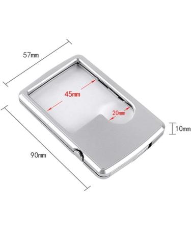 Square Pocket Glass Handheld 3X 6X Double HD Lens Portable Mini LED Illuminated Magnifier for Old Man Reading Books Newspaper Maps Stamps Made in China - Buy Online on GoSupps.com