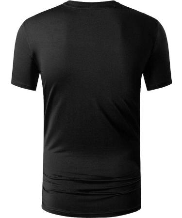 Jeansian Men's Quick Dry Sport T-Shirt in Black - Size Large | LSL133 LSL298 - Buy Online on GoSupps.com