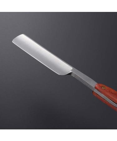 MILISTEN Barber Razor Blade - Stainless Steel Blades & Wooden Handle Manual Shaver for Facial Hair Beard & Ear Hair Trimming - Buy Online on GoSupps.com