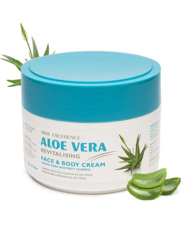 Aloe Excellence- Aloe Vera revitalizing face and body cream |Daily skin care |Moisture and regeneration cream |100% natural made in the Canary Islands |300 ml - Buy Online on GoSupps.com