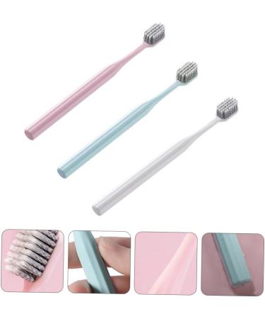 FRCOLOR Ultra-Fine Soft Toothbrushes Set - 3pcs Extra Soft Bristles for Sensitive Teeth - Gentle Manual Toothbrushes in Macaron Colors - Buy Online on GoSupps.com