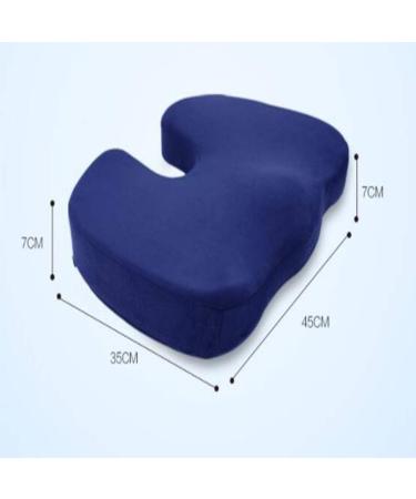 Orthopedic Memory Foam Seat Cushion with Removable Cover for Sciatica Relief Tailbone Hip Pain Back Pain and Sciatica Coccyx seat Cushion Navy - Buy Online on GoSupps.com
