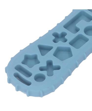 Baby Teething Toy - Flexible Silicone Massager for Soothing Gums, Easy Grip Teether - Blue - Perfect Party Gift for Babies - Buy Online on GoSupps.com