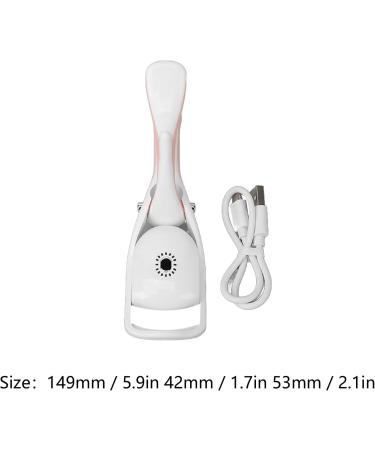 Qukaim Rechargeable Electric Eyelash Curler Electric Heated Eyelash Curlers 3 Temperature Settings Rechargeable Portable White - Buy Online on GoSupps.com