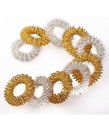 Buy Chi-Enterprise Premium Massagering Set | Anti-Stress Acupressure Rings | 10x Anxiety Rings (5 Gold 5 Silver) - International Shipping - Buy Online on GoSupps.com