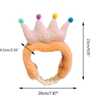 amangul Colorful Crown Elastic Wash Face Hairband for Women Soft for Head Wrap for Shower Beauty Skincare Makeup Wide Headband(Pink) - Buy Online on GoSupps.com