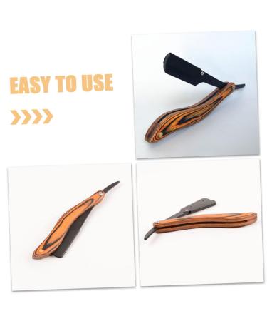 MERRYHAPY Portable Folding Shaver for Men - Stainless Steel Clothes & Beard Razor with Wooden Handle - International Shipping Available - Buy Online on GoSupps.com