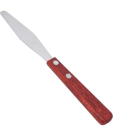 Premium Stainless Steel Wax Spatula with Wooden Handle | Multi-Purpose Applicator for Face Masks Hair Removal & Mixing Pigments - Buy Online on GoSupps.com
