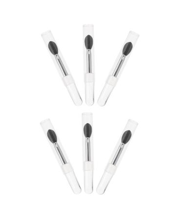 Beaupretty 6Pcs Silicone Lip Mask Brush Lip Balm Applicator Accessory lipstick applicator brush Cosmetics Brush lipstick for women makeup brush eyeliner brush Makeup Tools Miss mix Black